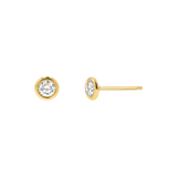 Diamond Solitaire Bezel Studs