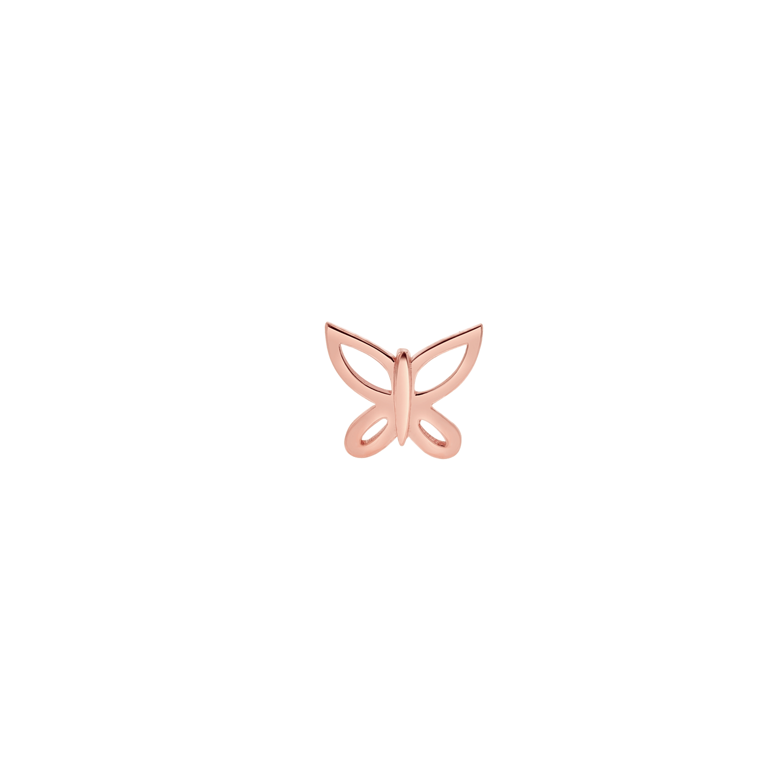 Butterfly Silhouette Stud Earrings