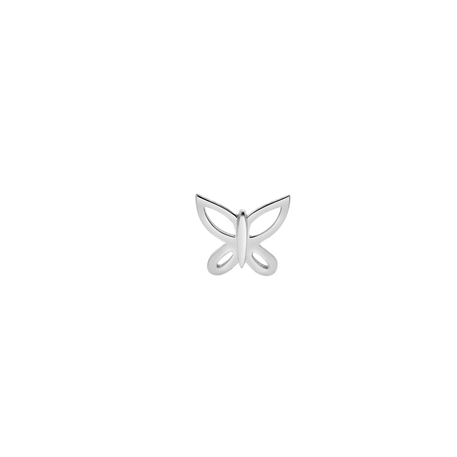 Butterfly Silhouette Stud Earrings