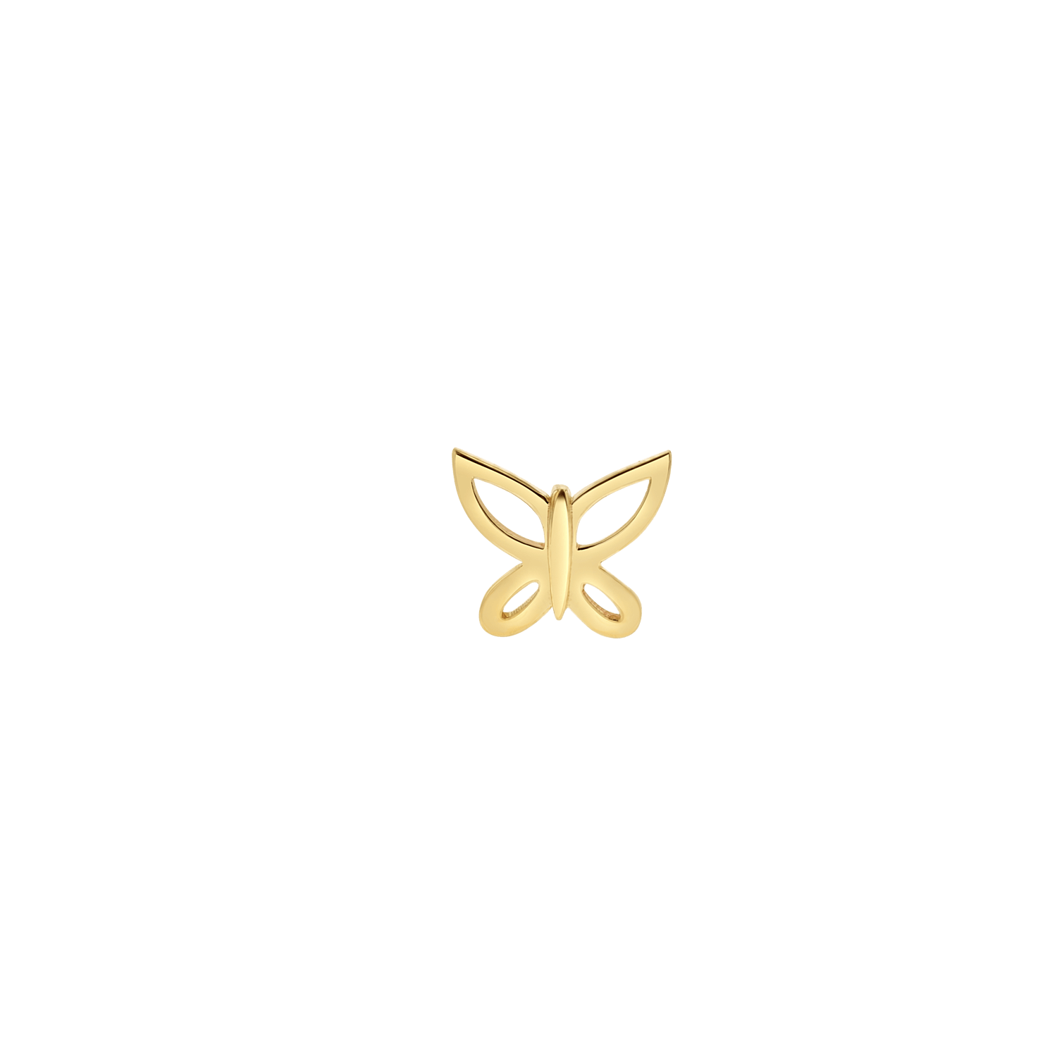 Butterfly Silhouette Stud Earrings