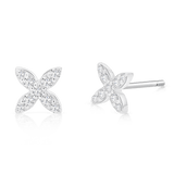 Floral Diamond Studs