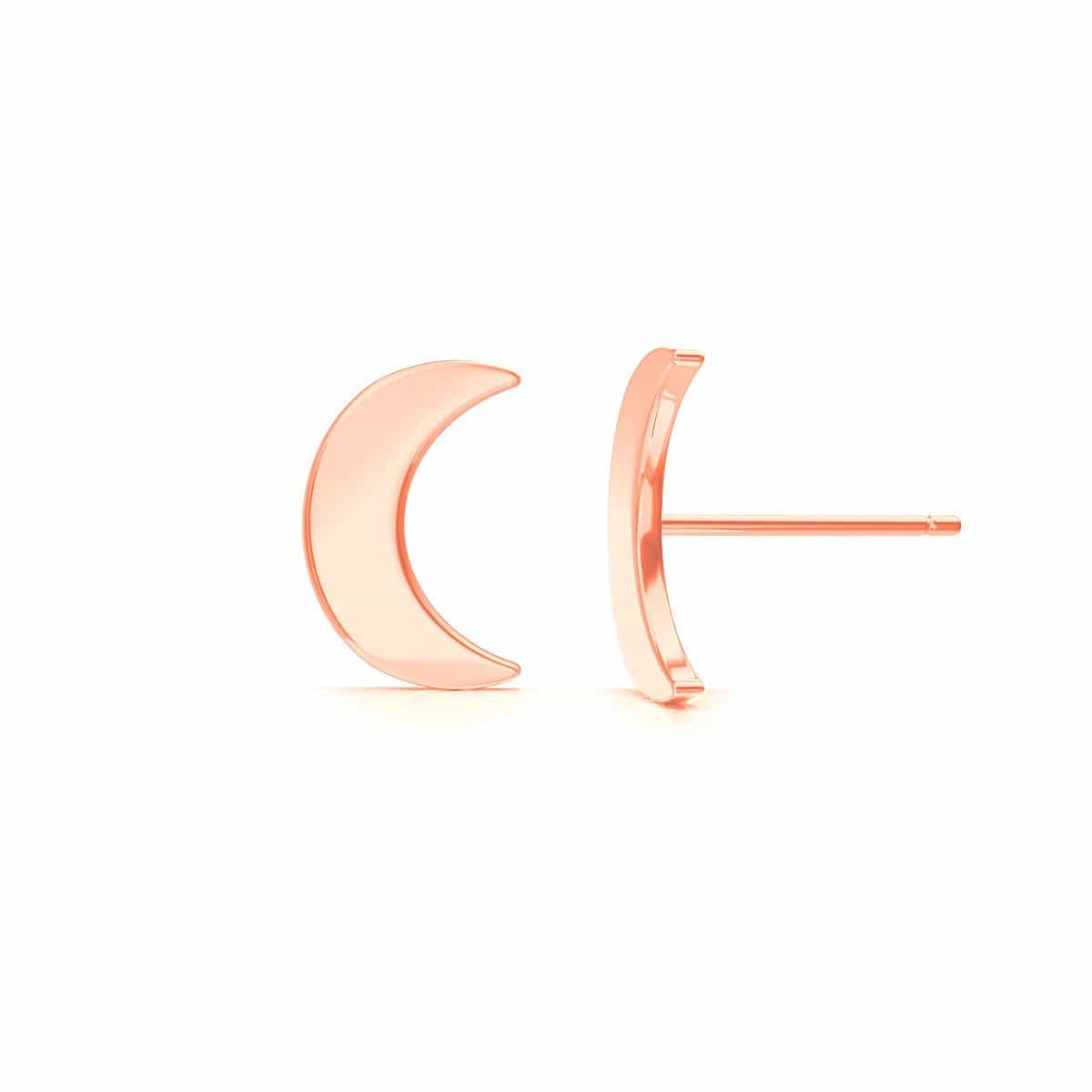 Moyen Solid Moon Studs