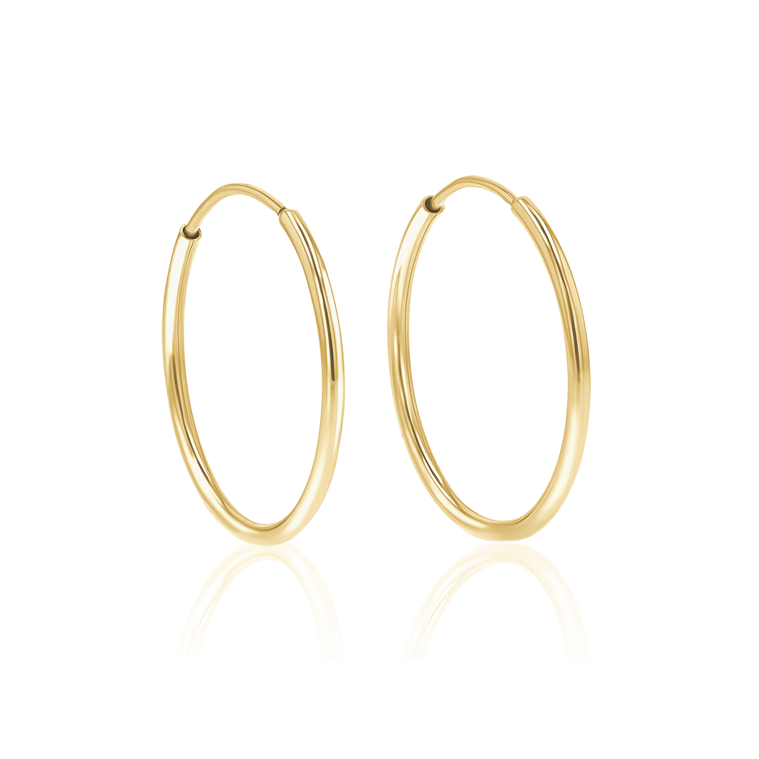 Endless Gold Hoop Earrings