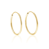 Endless Gold Hoop Earrings