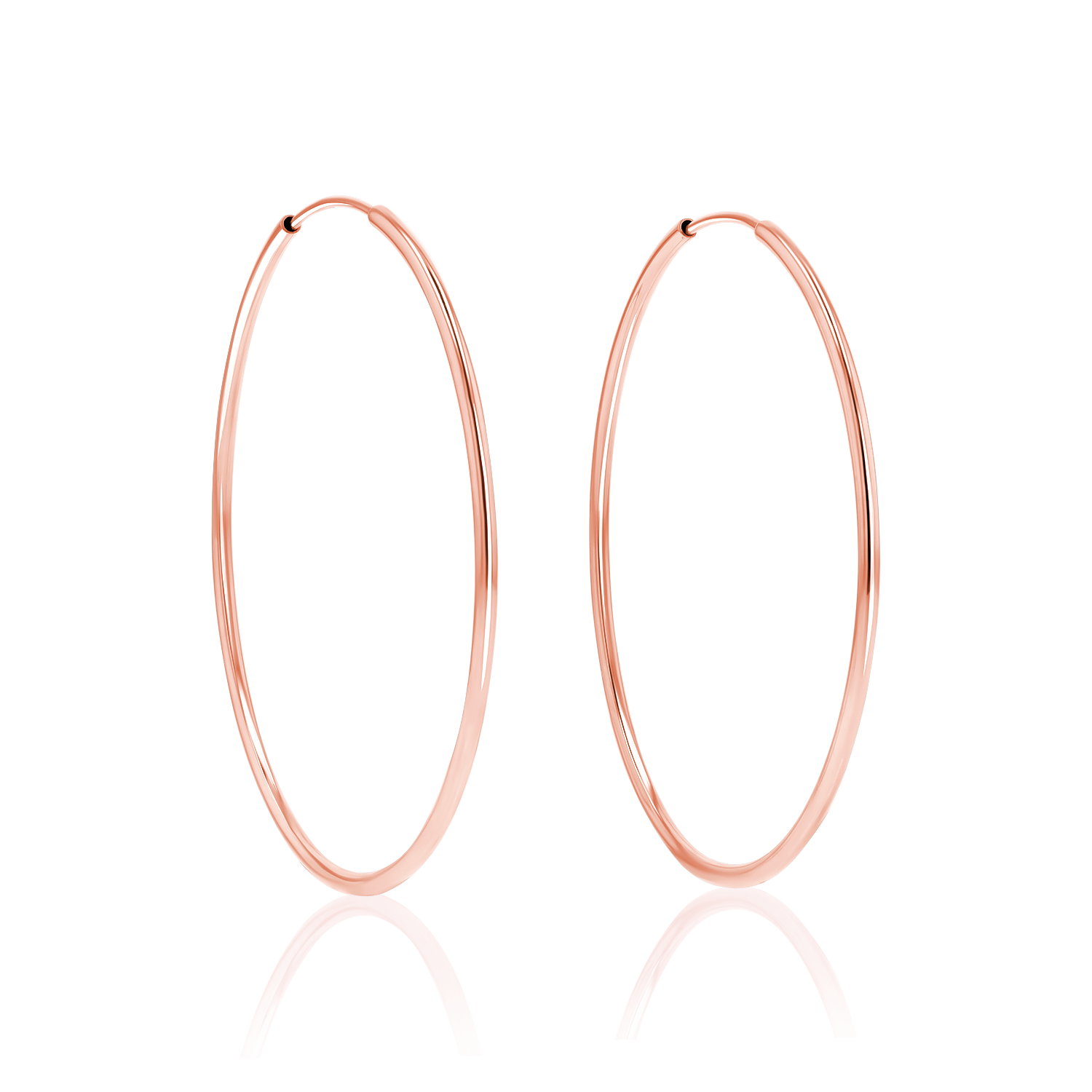 Endless Gold Hoop Earrings