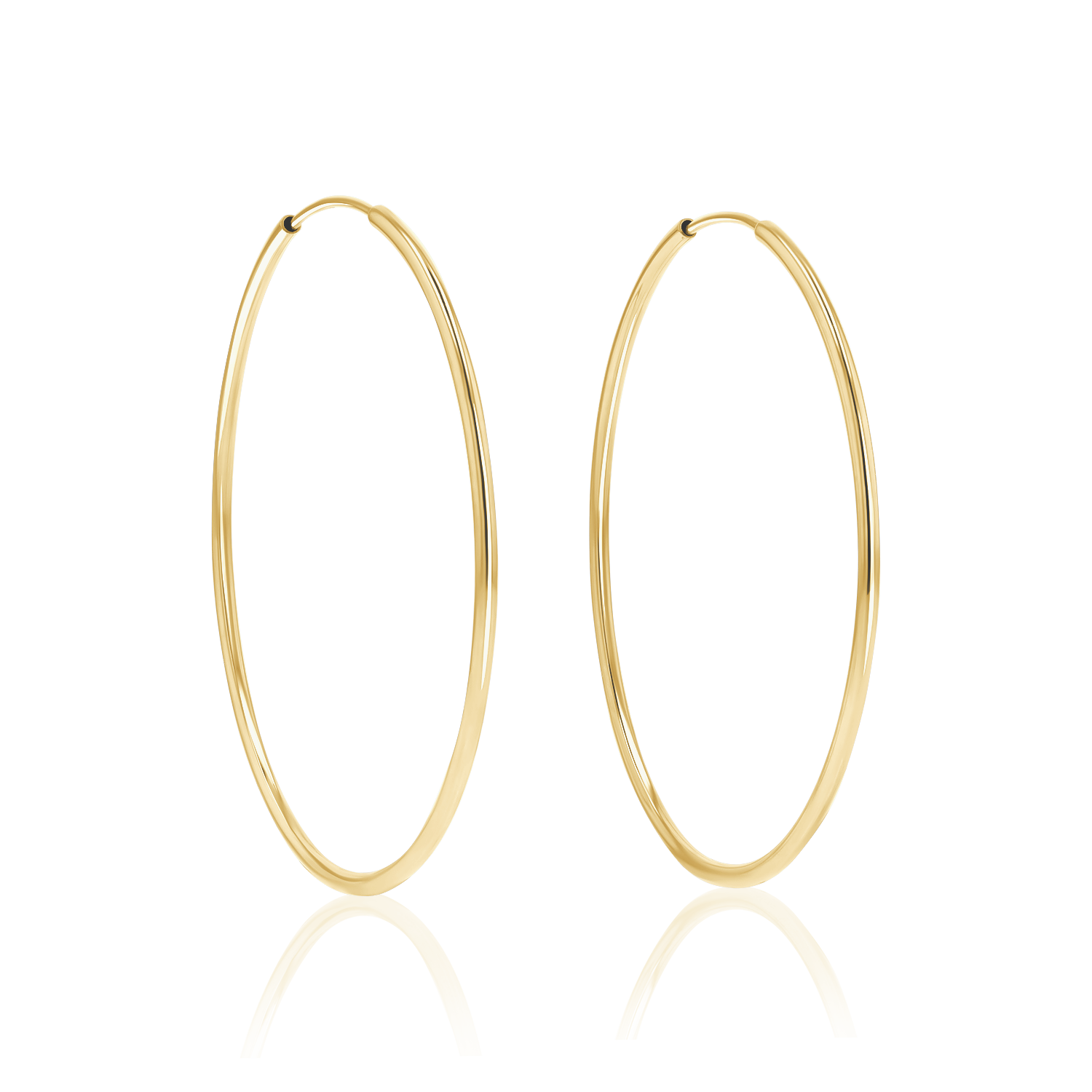 Endless Gold Hoop Earrings