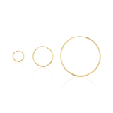 Endless Gold Hoop Earrings