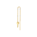 Key Sparkle Chain Threader Earring