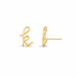 Mini Letter Earrings