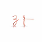Mini Letter Earrings