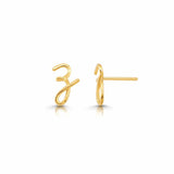 Mini Letter Earrings