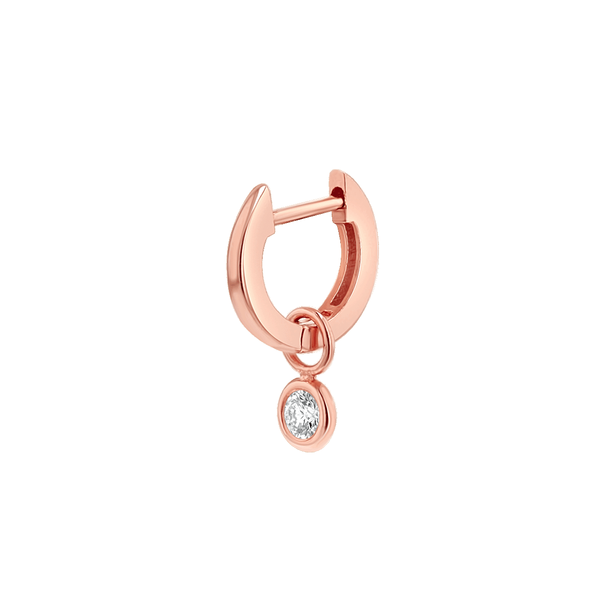 Diamond Drop Huggies Hoops