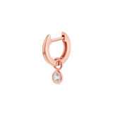 Diamond Drop Huggies Hoops