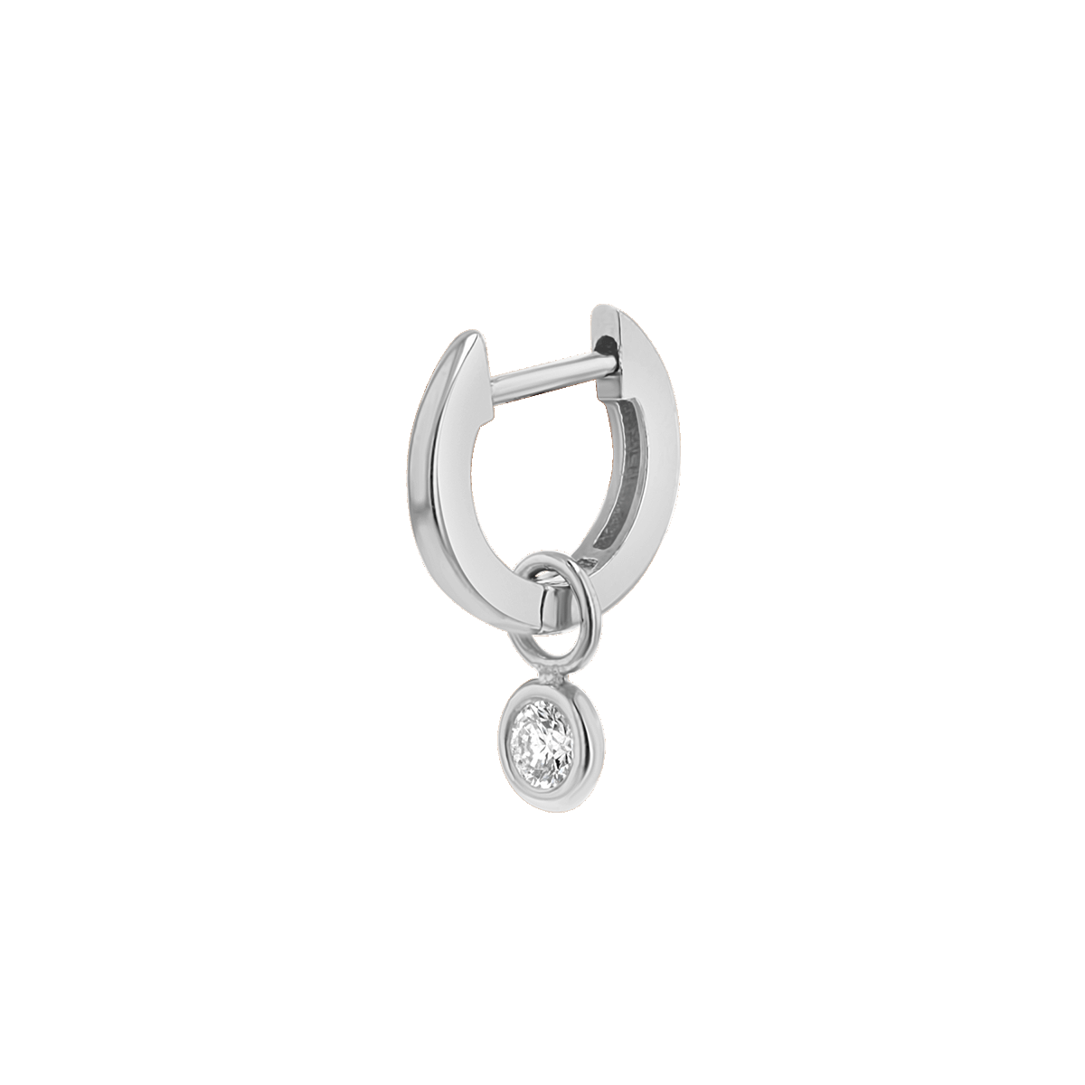 Diamond Drop Huggies Hoops