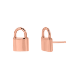 Love Padlock Stud Earrings