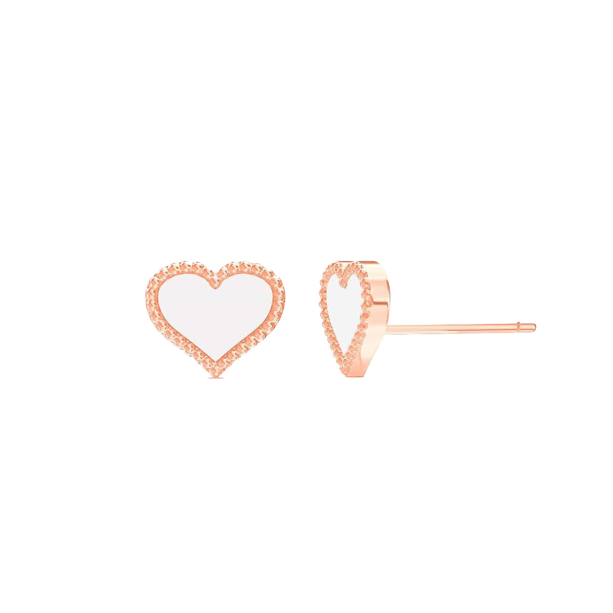 Enamel Heart Earrings
