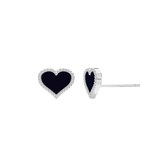 Enamel Heart Earrings