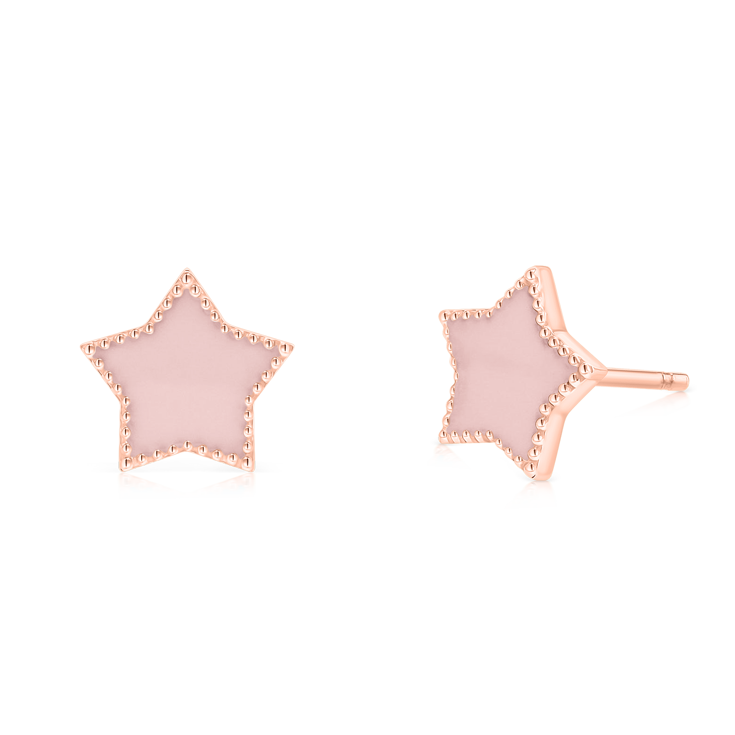 Enamel Star Earrings