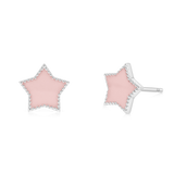 Enamel Star Earrings