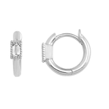 Shapes Baguette Huggie Earrings