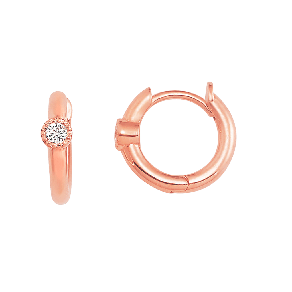 Shapes Round Huggie Earrings