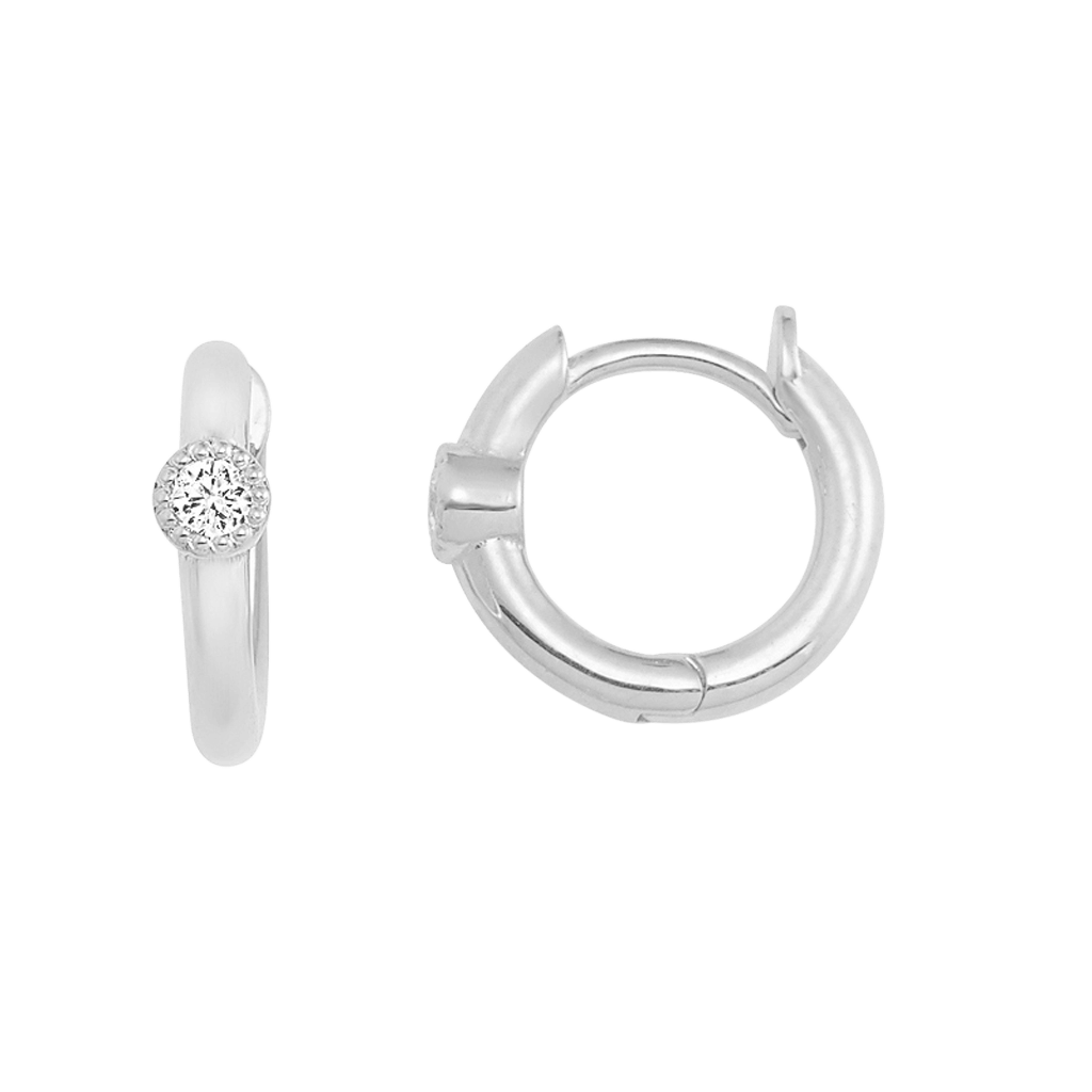 Shapes Round Huggie Earrings