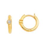 Shapes Round Huggie Earrings