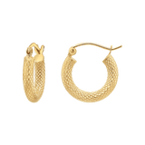 Serpentine Hoop Earrings