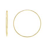 Endless Gold Hoop Earrings