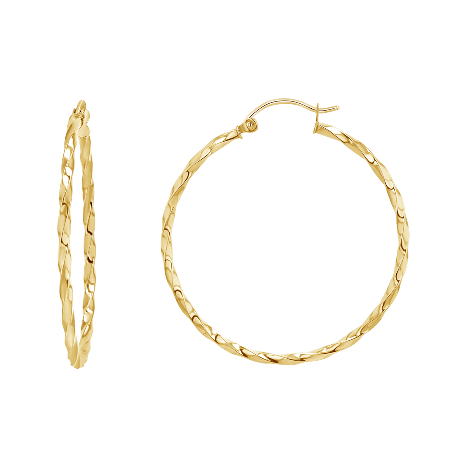 Twist Hoop Earrings