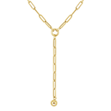 Ball & Chain Lariat Necklace