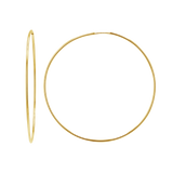 Endless Gold Hoop Earrings