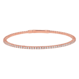 Flexible Diamond Tennis Bangle Bracelet