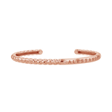 Diamond Solitaire Engravable Twist Name Cuff