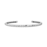 Diamond Solitaire Engravable Twist Name Cuff