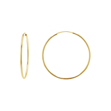 Endless Gold Hoop Earrings