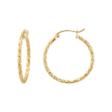 Twist Hoop Earrings