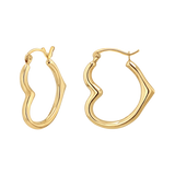 Heart Hoop Earrings