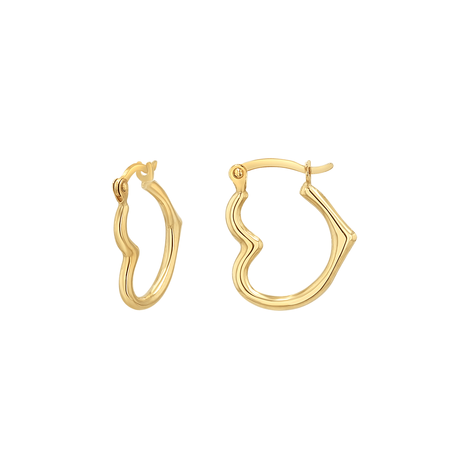 Heart Hoop Earrings