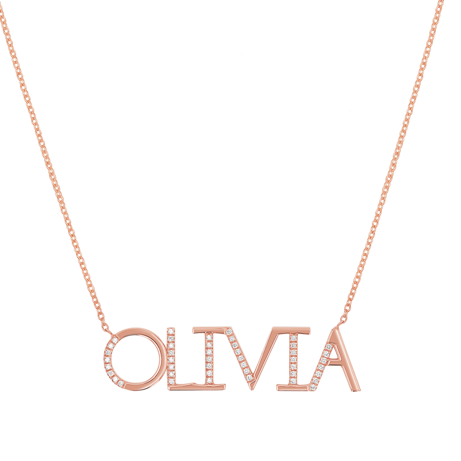 Diamond Sprinkle Name Necklace