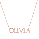 Diamond Sprinkle Name Necklace