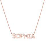 Deco Cut-Out Name Necklace