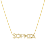 Deco Cut-Out Name Necklace