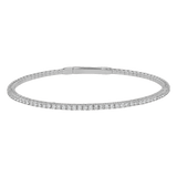 Flexible Diamond Tennis Bangle Bracelet