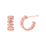 Deco Bar Huggie Hoops