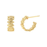 Deco Bar Huggie Hoops