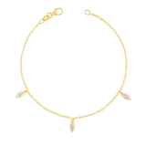 Diamond Pear Drop Bracelet