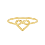 Heart Love Knot Ring