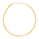 14K Gold Kids Thin Herringbone Bracelet