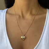 Grand Puff Heart Charm